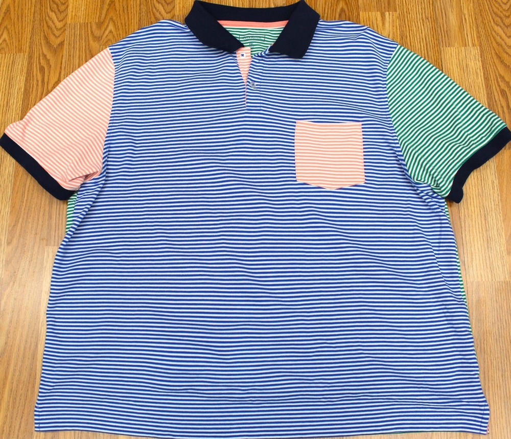 CLUB ROOM REGULAR FIT POLO SHIRT COTTON/POLY/SPADEX PIQUE KNIT 2X-LARGE, XXL