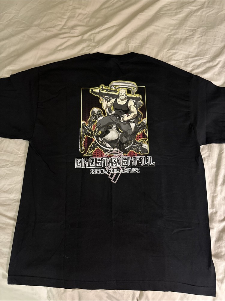 Ghost In The Shell Stand Alone Complex T Shirt Size Manga Anime XL BLACK USA