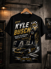 Kyle Busch Memorial Tee, Forever Rowdy Shirt, NASCAR Legend Tribute Shirt