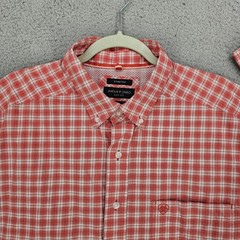 Ariat Pro Series Shirt Mens XXL Red Plaid Pro Teddy Stretch LS Button Down