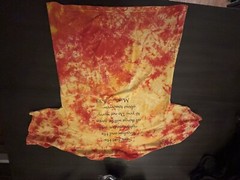 Vintage Tie Dye Y2K Jesus Is Lord Matthew 6.33 T Shirt Orange XL Extra Large