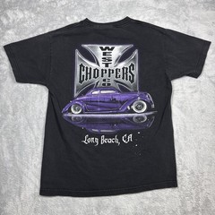 Vintage Jesse Who West Coast Choppers Shirt Men M Black Car Faded Paint Y2K