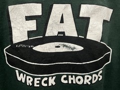 Vintage Men’s Medium NOFX Car Driver 90’s Fat Wreck Chords Green Punk T Shirt
