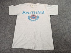 Vintage Sea World Shirt Mens Medium Tennessee River Whale Graphic 90s Tee
