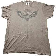 Harley Davidson St. Paul Minnesota T-Shirt Men’s Large Gray Moto Biker Graphic