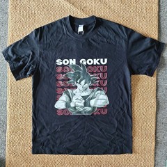 Men’s Graphic T Shirt Casual Anime Tee – Son Goku Warrior Character Print