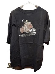 Diamond Star Black Ninja Monkey Graphic Tee Crew Neck Men’s 2XL