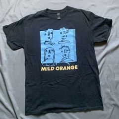 A Band Called Mild Orange The OG Faces Black T-Shirt Adult Size Medium 20×25.5
