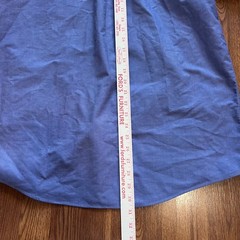 LL Bean Men’s shirt 16 35 Blue LS wrinkle Resistant Button Down Long Sleeve