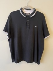 Michael Kors Black Men’s Polo Size XL 100% Cotton Short Sleeve Shirt Very Soft!