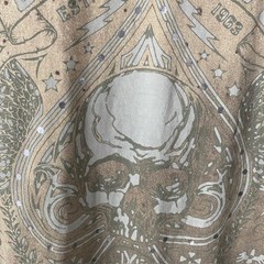 Extreme Couture Skull Graphic Tee Grunge Distressed Biker Ed Hardy Style MMA M