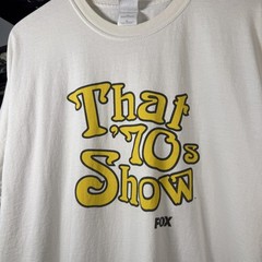 That 70s Show FOX Promo Men’s T-Shirt White Size XL Vintage TV Logo Retro