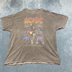 Goodie Two Sleeves AC/DC Blow Up Your Video T Shirt Mens Small Gray Graphic Tee
