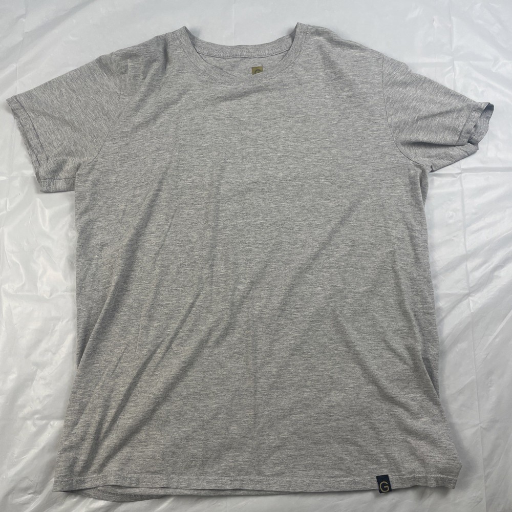 Goldtoe Shirt Men Large Gray Causal Basic Everyday Short Sleeve Tee