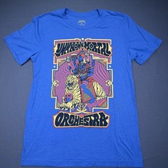 Unknown Mortal Orchestra shirt Mens Medium Blue Concert Graphic Band Tee