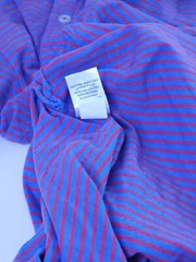 Johnnie O Hanging Out Mens Sz Medium Casual Beach Surfing Polo Blue Red Striped