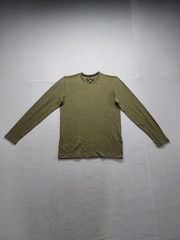 Rag & Bone Men T Shirt M Light Green Crew Neck Long Sleeve Pullover Outdoor