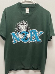 Vintage Men’s Medium NOFX Car Driver 90’s Fat Wreck Chords Green Punk T Shirt