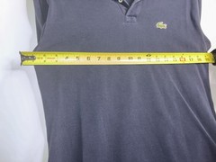 IZOD Lacoste Vintage 80s 90s Polo Shirt Navy Blue Men Fits Medium Grand Patron