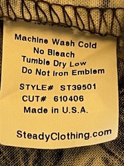 Steady Mens SS Button Up Hawaiian Shirt-Size XL-100% Polyester-Made in USA