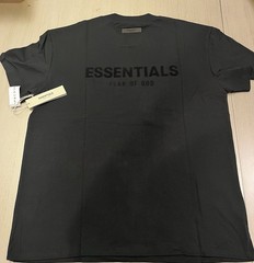 Essentials Fear of God ESSENTIALS Black Logo Short Sleeve Crew Neck T-Shirt XL