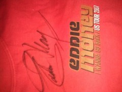 Men’s Autographed SIGNED EDDIE MONEY “I Wanna Go Back/2007XL/ T-Shirt