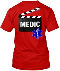Set Medic Clapboard – Premium Tee T-Shirt Made in the USA Size S to 5XL