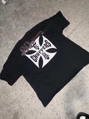 West Coast Choppers 20 Years Black Graphic Cotton Crew Neck T-Shirt XXXL VTG