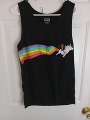 Marvel Deadpool Tank Top Iconic Rainbow Graphics Comfortable stylish Small Men