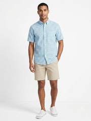Lands’ End Men’s Plaid Button-Down Shirt – Size Large (Traditional Fit)