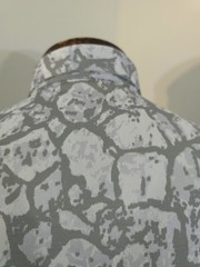 Adidas Men’s Medium Gray White Boulders Abstract Short Sleeve Golf Polo Shirt