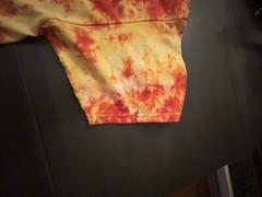 Vintage Tie Dye Y2K Jesus Is Lord Matthew 6.33 T Shirt Orange XL Extra Large