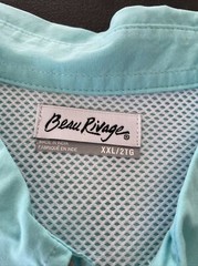 Beau Rivage Shirt 2XL Golf Resort Casino Columbia PFG Vented Shirt Short Sleeve
