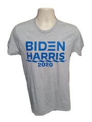 2020 Biden Harris Adult Small Gray TShirt