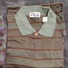 Lot of 4 Mens Golf Polo Shirt Large, Fila, vintage new with tags see description