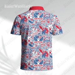 Patriotic Manga Polo Shirt 250th year Snorlax, Anniversary Gifts.