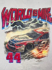 Novamen NASCAR “World is mine” Crew neck Tshirt Medium Off White Graphic Vintage