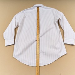 Brooks Brothers Dress Shirt 15.5 32 Traditional Non Iron Stretch White Stripes