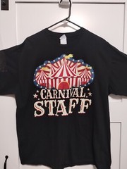 Carnival Event Staff Graphic T-Shirt Men’s XXL Black Port & Company