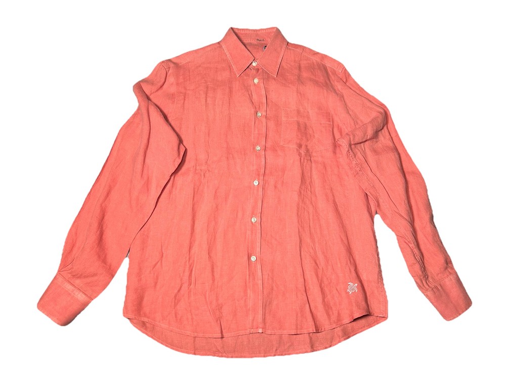 Vilebrequin Long Sleeve 100% Linen Shirt Size Unknown Lightweight