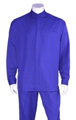 Men’s Luxurious Mandarin Collar (banded collar) Walking Suit 2-Piece Set #28266