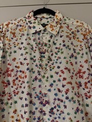 Bugatchi Men’s Uomo Floral Long Sleeve Shirt Size L