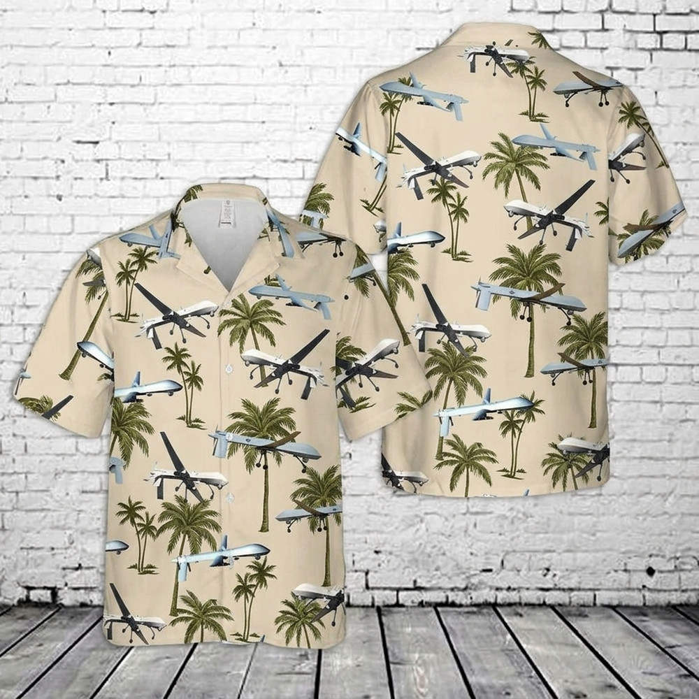 US Air Force General Atomics MQ-1 Predator Hawaiian Shirt
