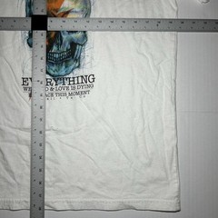 Unknown Concept Only Nice Skull Graphic T Shirt Mens Large White Streetwear