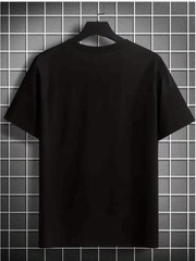 Unisex Crew Neck Casual T-Shirt Comfortable Stretch Fabric Summer Wear♪