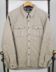 DOUBLE RL RRL Mens Size XL 100% Cotton Overshirt Shacket Quilted Lined Thick