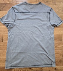 Rock & Republic V-Neck Short Sleeve Gray Cotton T-Shirt Men’s XL