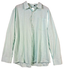 Unbranded Mens Button-Up Casual Shirt Long Sleeve Pockets Size 3XL Blue