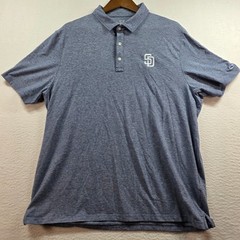 Vineyard Vines Mens XL San Diego Padres Edgartown Polo Blue Heather 6K6010