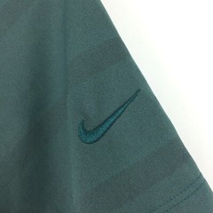 Nike Mens XL (48in Chest) Dark Green Stripe Atlantic Packaging Dri-Fit Golf Polo